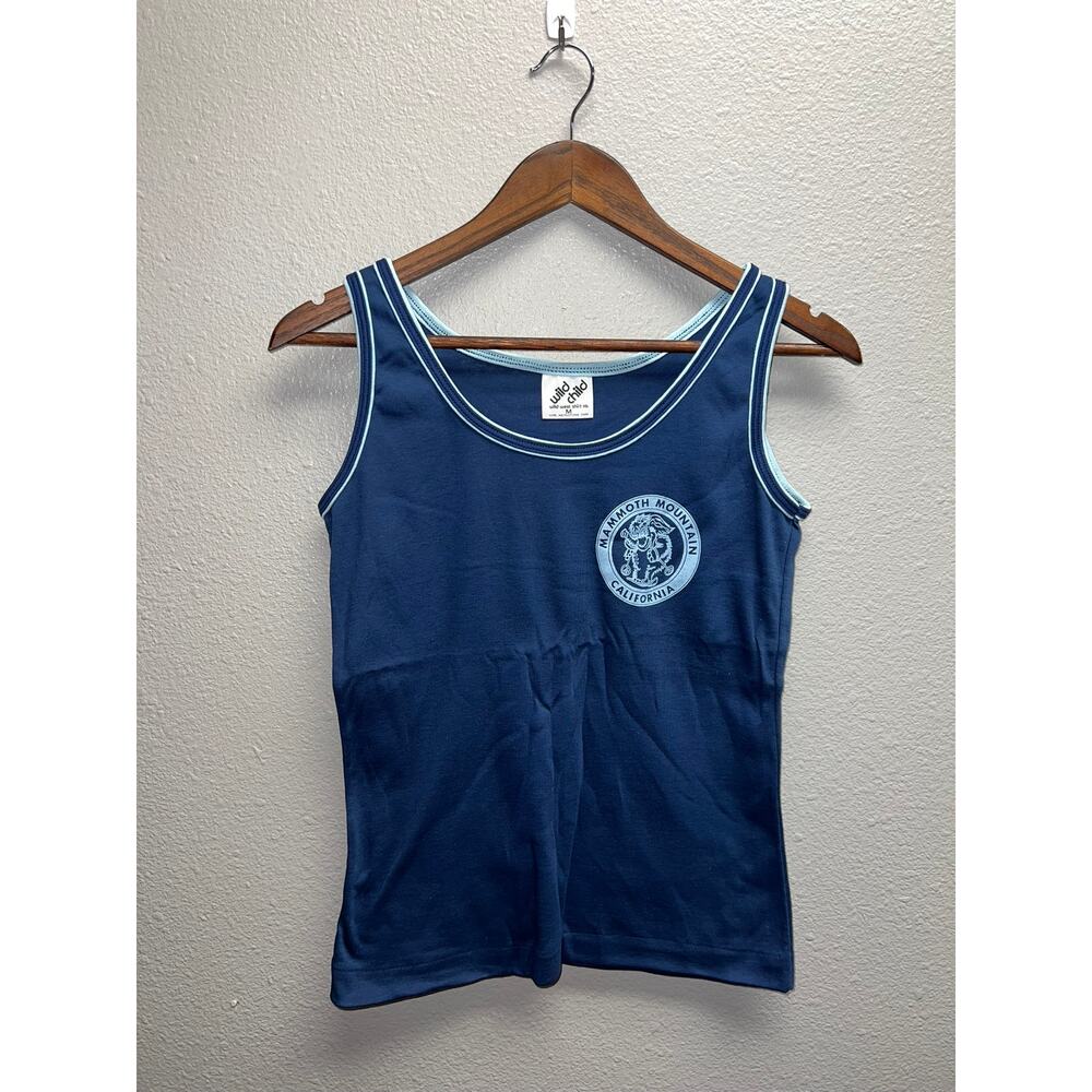 Vintage Womens Ski Shirt Tank Top Mammoth Mountain California Skiing VTG 90s M